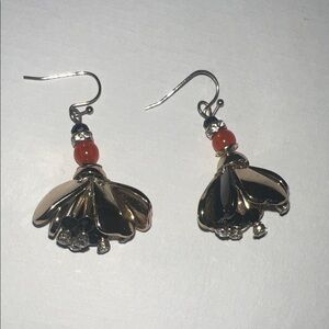 J Crew Floral Drop Earrings